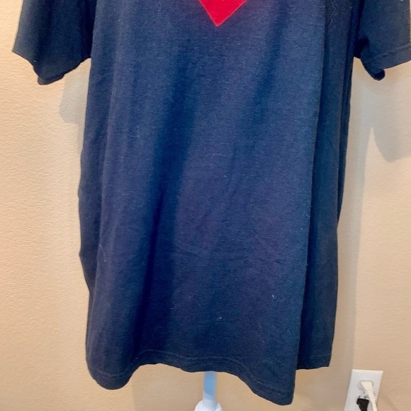 Superman T-Shirt XL Black 100% Cotton Red Superman Emblem Oversized Unisex - Picture 3 of 13